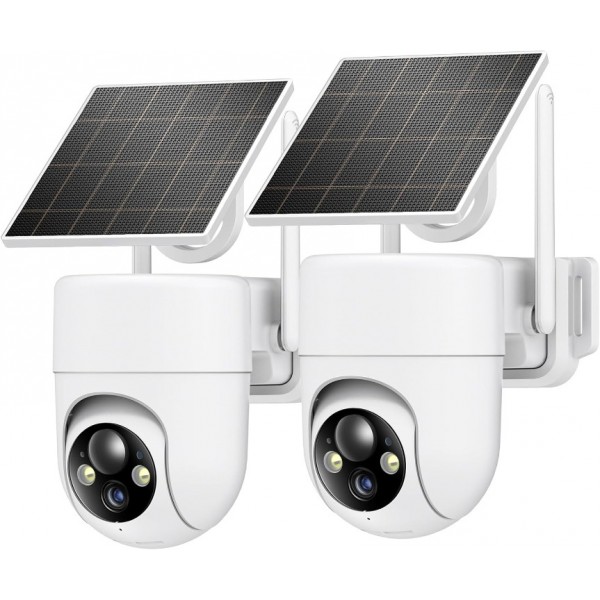 4G LTE Cellular Solar Security Camera Wireless Out...